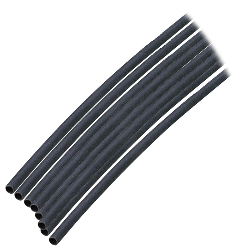 Ancor Adhesive Lined Heat Shrink Tubing (ALT) - 1/8" x 12" - 10-Pack - Black [301124]