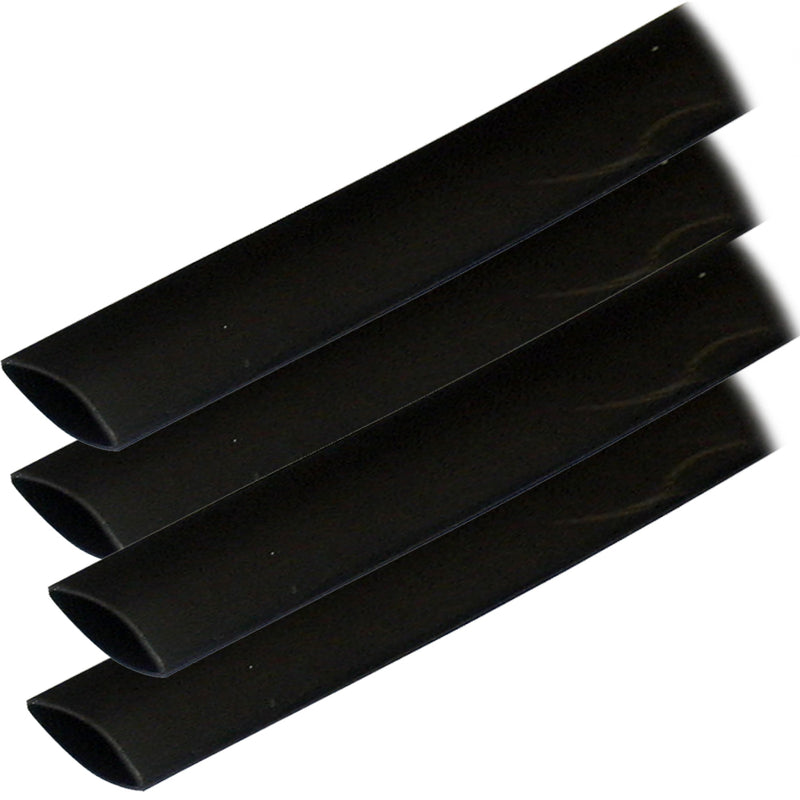 Ancor Adhesive Lined Heat Shrink Tubing (ALT) - 3/4" x 6" - 4-Pack - Black [306106]
