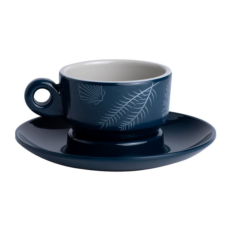 Marine Business Melamine Espresso Cup  Plate Set - LIVING - Set of 6 [18006C]