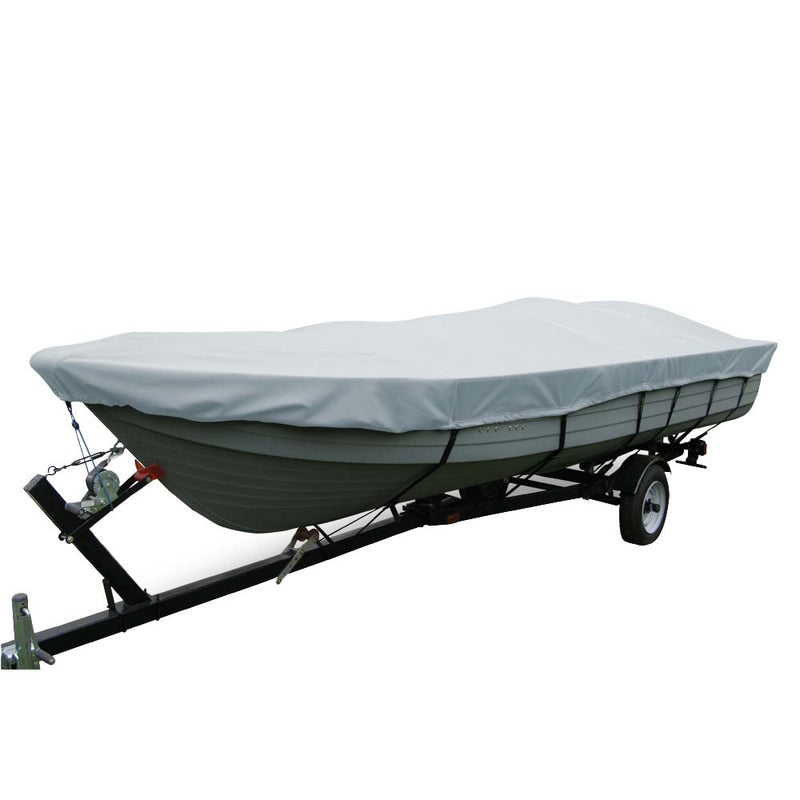 Carver Poly-Flex II Wide Series Styled-to-Fit Boat Cover f/17.5 V-Hull Fishing Boats Without Motor - Grey [70117F-10]