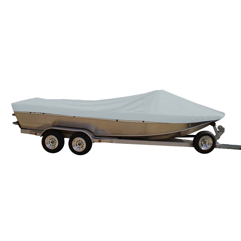 Carver Sun-DURA Extra Wide Series Styled-to-Fit Boat Cover f/20.5 Sterndrive Aluminum Boats w/High Forward Mounted Windshield - Grey [79120XS-11]